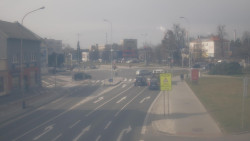 Křižovatka ulic Komenského a Velké Novosady