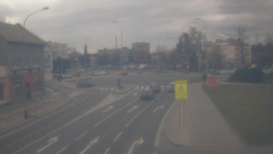 Křižovatka ulic Komenského a Velké Novosady