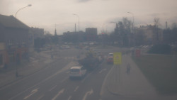 Křižovatka ulic Komenského a Velké Novosady