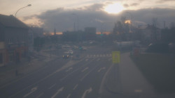 Křižovatka ulic Komenského a Velké Novosady