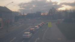 Křižovatka ulic Komenského a Velké Novosady