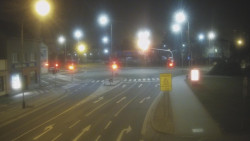 Křižovatka ulic Komenského a Velké Novosady