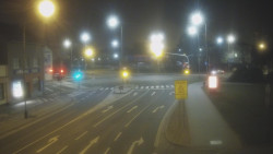 Křižovatka ulic Komenského a Velké Novosady