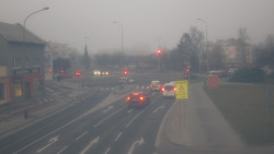 Křižovatka ulic Komenského a Velké Novosady