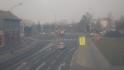 Křižovatka ulic Komenského a Velké Novosady