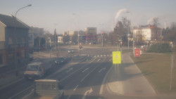 Křižovatka ulic Komenského a Velké Novosady