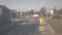 Křižovatka ulic Komenského a Velké Novosady