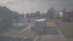 Křižovatka ulic Komenského a Velké Novosady