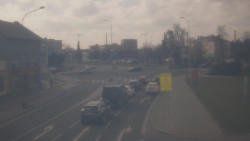 Křižovatka ulic Komenského a Velké Novosady