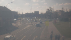 Křižovatka ulic Komenského a Velké Novosady