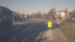 Křižovatka ulic Komenského a Velké Novosady