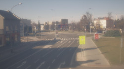 Křižovatka ulic Komenského a Velké Novosady