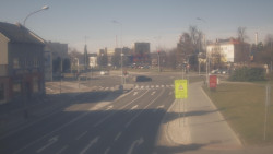 Křižovatka ulic Komenského a Velké Novosady