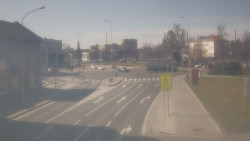 Křižovatka ulic Komenského a Velké Novosady