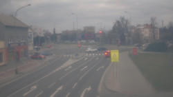 Křižovatka ulic Komenského a Velké Novosady