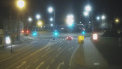 Křižovatka ulic Komenského a Velké Novosady