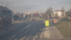 Křižovatka ulic Komenského a Velké Novosady