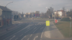 Křižovatka ulic Komenského a Velké Novosady