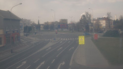 Křižovatka ulic Komenského a Velké Novosady