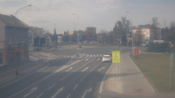 Křižovatka ulic Komenského a Velké Novosady