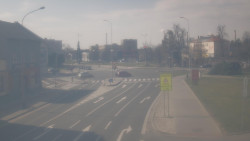 Křižovatka ulic Komenského a Velké Novosady