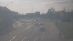 Křižovatka ulic Komenského a Velké Novosady