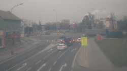 Křižovatka ulic Komenského a Velké Novosady