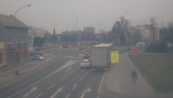 Křižovatka ulic Komenského a Velké Novosady