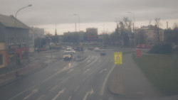 Křižovatka ulic Komenského a Velké Novosady