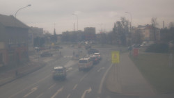 Křižovatka ulic Komenského a Velké Novosady