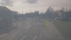 Křižovatka ulic Komenského a Velké Novosady