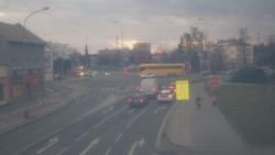 Křižovatka ulic Komenského a Velké Novosady