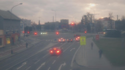 Křižovatka ulic Komenského a Velké Novosady