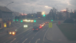 Křižovatka ulic Komenského a Velké Novosady