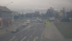 Křižovatka ulic Komenského a Velké Novosady