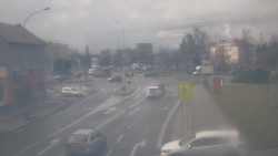 Křižovatka ulic Komenského a Velké Novosady