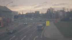 Křižovatka ulic Komenského a Velké Novosady