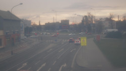 Křižovatka ulic Komenského a Velké Novosady