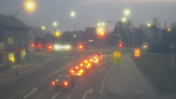 Křižovatka ulic Komenského a Velké Novosady