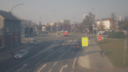 Křižovatka ulic Komenského a Velké Novosady