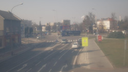 Křižovatka ulic Komenského a Velké Novosady