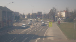 Křižovatka ulic Komenského a Velké Novosady