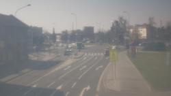 Křižovatka ulic Komenského a Velké Novosady