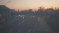 Křižovatka ulic Komenského a Velké Novosady