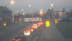 Křižovatka ulic Komenského a Velké Novosady