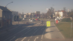 Křižovatka ulic Komenského a Velké Novosady