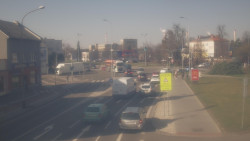 Křižovatka ulic Komenského a Velké Novosady