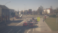 Křižovatka ulic Komenského a Velké Novosady