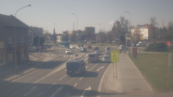 Křižovatka ulic Komenského a Velké Novosady