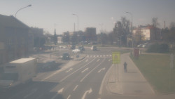 Křižovatka ulic Komenského a Velké Novosady